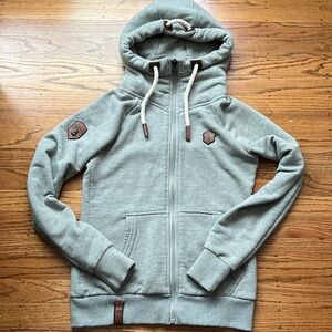Naketano Full Zip Hoodie Heathered Sage S
